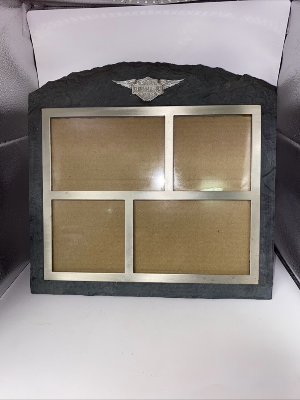 Vintage Harley Davidson Slate Picture Frame